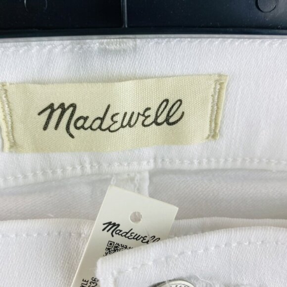 Madewell Women's $128 Stovepipe Jeans in Pure White Size 33 MC636 - Picture 4 of 7